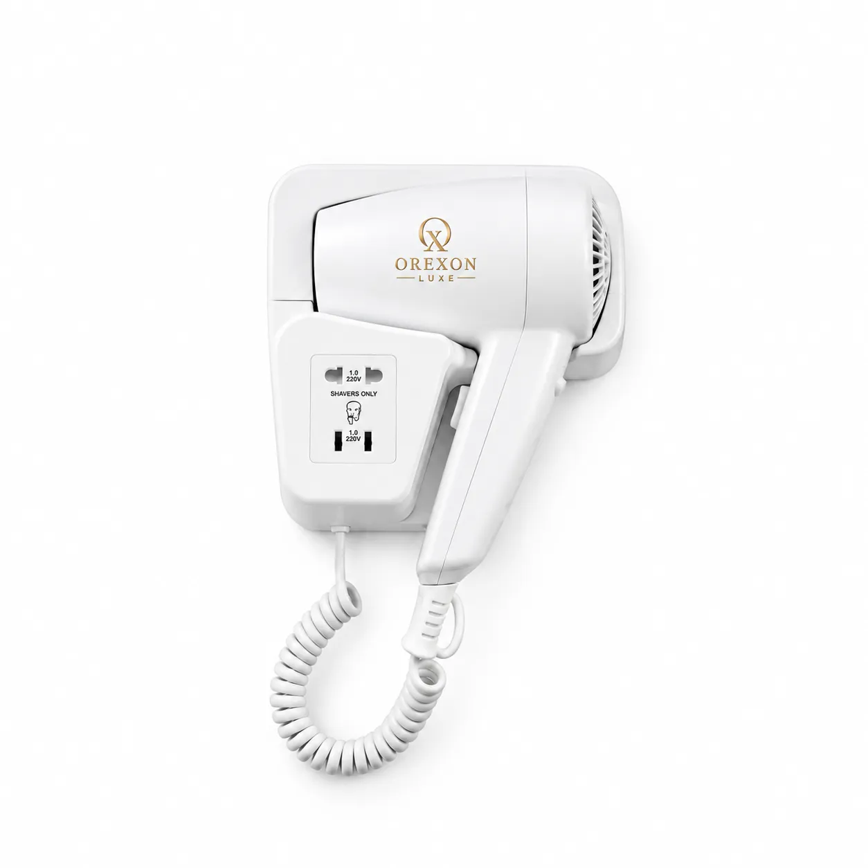 Wall-mounted hotel hair dryer - OREXON LUXE